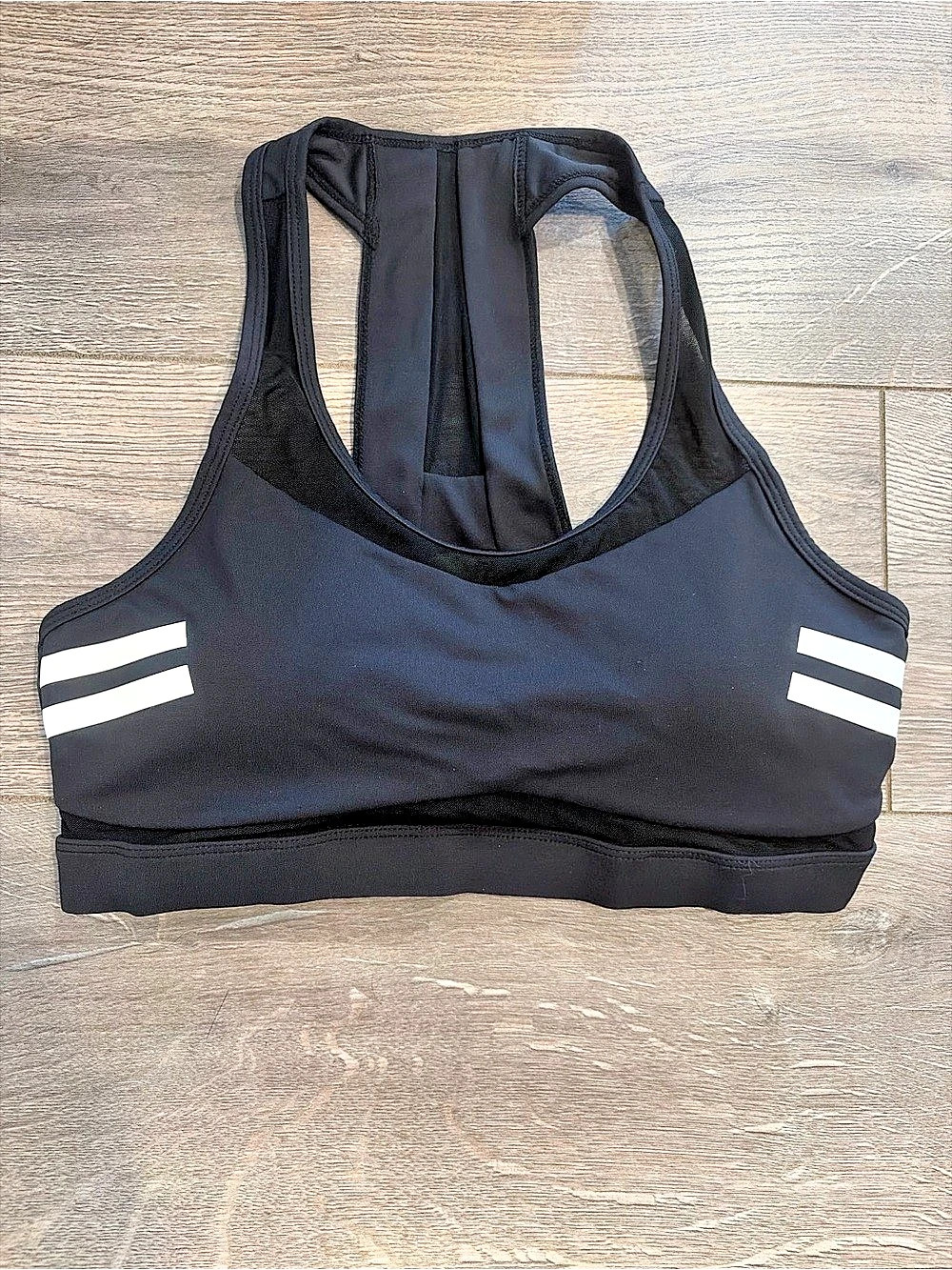 Zyia Active Black Reflective Sports Bra
